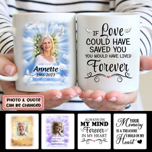 Loving Memories Custom Photo Personalized Memorial Mug